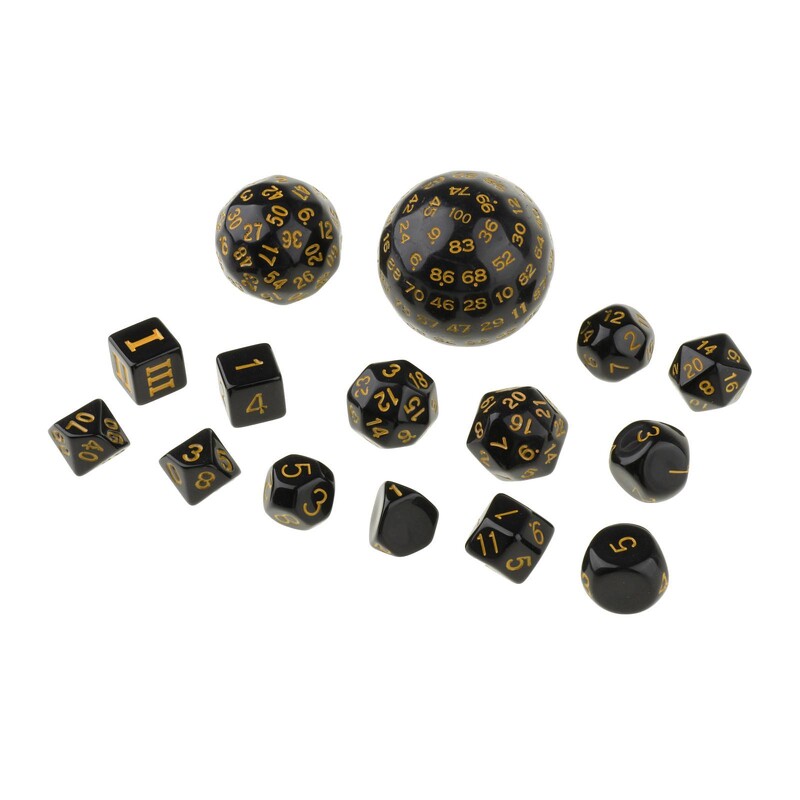 15 bucăți/set Set de zaruri numerice poliedrice acrilice D60 D30 D24 D20 D16 D12 D10 D8 D7 D5 D4 pentru jucării RPG