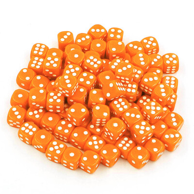 100 ks/balenie 14 mm akrylových kociek, doplnkov na hry s kockami, č. 14, okrúhlych rohových kociek, farebných bodkových kociek na pitie
