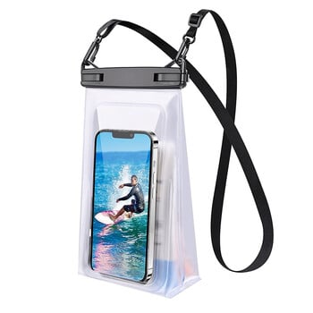 HAISSKY Clear αδιάβροχη θήκη τηλεφώνου Crossbody Beach Swimming Surfing Boating Τηλέφωνο αποθήκευσης Τσάντα αφής Dry Bags