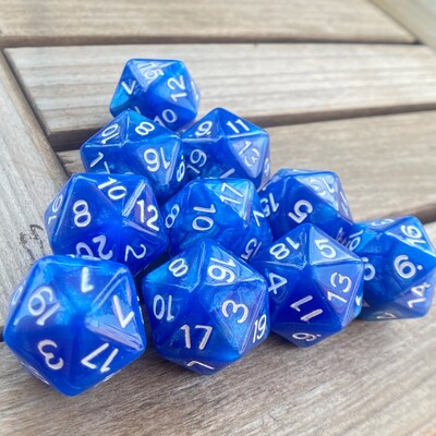 10 ks D20 Dungeon Dices D&D Stolová hra s 20 tvárami Akrylové sady kociek Perlové farebné Dungeons and Dragons d20 Kocky