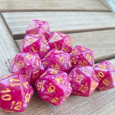 10 ks D20 Dungeon Dices D&D Stolová hra s 20 tvárami Akrylové sady kociek Perlové farebné Dungeons and Dragons d20 Kocky