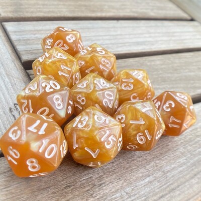 10 ks D20 Dungeon Dices D&D Stolová hra s 20 tvárami Akrylové sady kociek Perlové farebné Dungeons and Dragons d20 Kocky