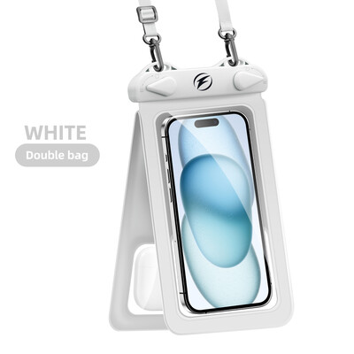 Husă universală transparentă subacvatică pentru telefon mobil, geantă uscată cu ecran tactil, cu șnur pentru gât Husă impermeabilă pentru telefon pentru plajă, piscină, înot