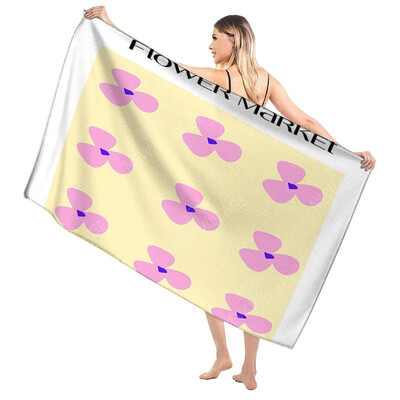 Domáce osušky na telo, osušky Morandi lines and flowers, rýchloschnúci mikrovláknový plážový uterák, veľký športový uterák