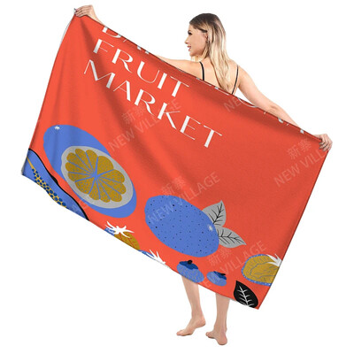 Domáce osušky na telo, osušky Morandi lines and flowers, rýchloschnúci mikrovláknový plážový uterák, veľký športový uterák