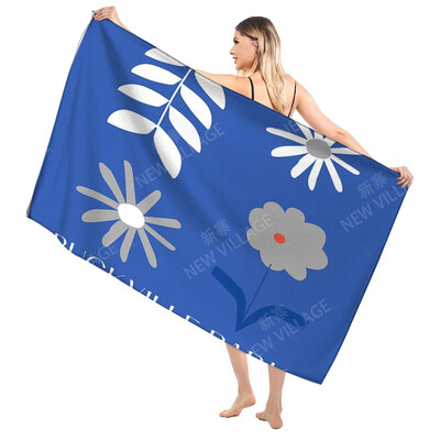 Domáce osušky na telo, osušky Morandi lines and flowers, rýchloschnúci mikrovláknový plážový uterák, veľký športový uterák