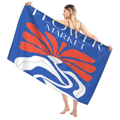 Domáce osušky na telo, osušky Morandi lines and flowers, rýchloschnúci mikrovláknový plážový uterák, veľký športový uterák