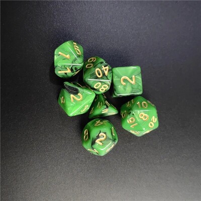 7 ks/1 sada Galaxy Series Style DND sada kociek D4 D6 D8 D10 D12 D20 viacstranné kocky pre stolovú hru TRPG Dungeons & Dragons