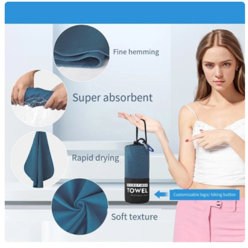 Uterák z mikrovlákna Šport Rýchloschnúci Plávanie Plážový uterák Osušky Kempovací uterák na turistiku Ľahký Posilňovňa Jóga