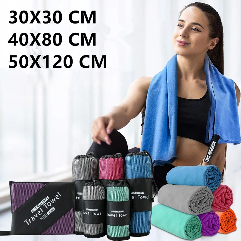 Uterák z mikrovlákna Šport Rýchloschnúci Plávanie Plážový uterák Osušky Kempovací uterák na turistiku Ľahký Posilňovňa Jóga