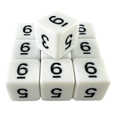 D6 Polyhedrálne kocky 16 mm TRPG DND Digitálna hracia sada s kockami 6 strán 10 ks pre stolové hry