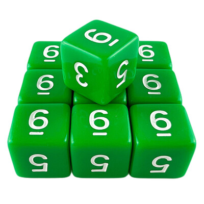 D6 Polyhedrálne kocky 16 mm TRPG DND Digitálna hracia sada s kockami 6 strán 10 ks pre stolové hry