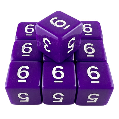 D6 Polyhedrálne kocky 16 mm TRPG DND Digitálna hracia sada s kockami 6 strán 10 ks pre stolové hry