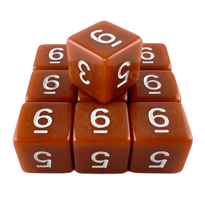 D6 Polyhedrálne kocky 16 mm TRPG DND Digitálna hracia sada s kockami 6 strán 10 ks pre stolové hry