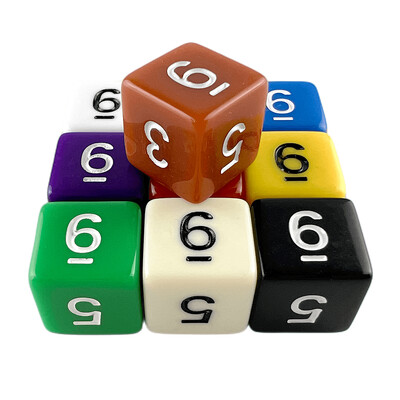 D6 Polyhedrálne kocky 16 mm TRPG DND Digitálna hracia sada s kockami 6 strán 10 ks pre stolové hry