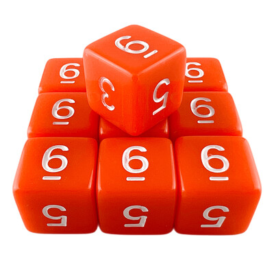 D6 Polyhedrálne kocky 16 mm TRPG DND Digitálna hracia sada s kockami 6 strán 10 ks pre stolové hry