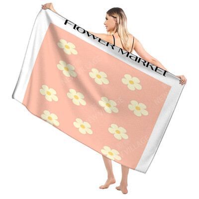 Domáce osušky na telo, osušky Morandi lines and flowers, rýchloschnúci mikrovláknový plážový uterák, veľký športový uterák