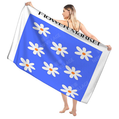 Domáce osušky na telo, osušky Morandi lines and flowers, rýchloschnúci mikrovláknový plážový uterák, veľký športový uterák