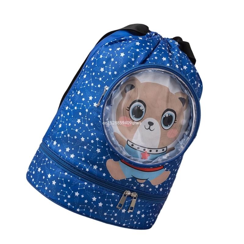 Ujumisseljakott, kuiv märjalt eraldav pesukott Laste rannakott koos pingutusnööriga veekindel hoiukott Lihtne kasutada Dropship