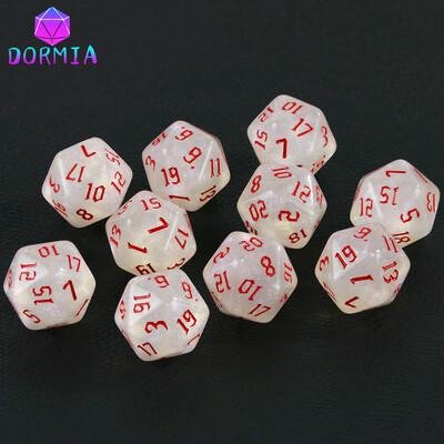 20-stranné kocky na kocky pre DND, netoxický materiál, fantasy hviezdny efekt, úžasné retro štýly písma pre RPG hry DND, príslušenstvo