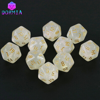 20-stranné kocky na kocky pre DND, netoxický materiál, fantasy hviezdny efekt, úžasné retro štýly písma pre RPG hry DND, príslušenstvo