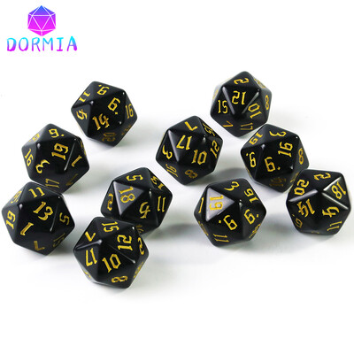 20-stranné kocky na kocky pre DND, netoxický materiál, fantasy hviezdny efekt, úžasné retro štýly písma pre RPG hry DND, príslušenstvo