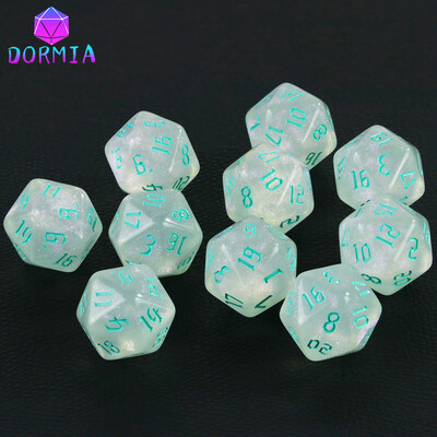 20-stranné kocky na kocky pre DND, netoxický materiál, fantasy hviezdny efekt, úžasné retro štýly písma pre RPG hry DND, príslušenstvo