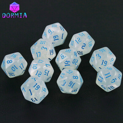 20-stranné kocky na kocky pre DND, netoxický materiál, fantasy hviezdny efekt, úžasné retro štýly písma pre RPG hry DND, príslušenstvo