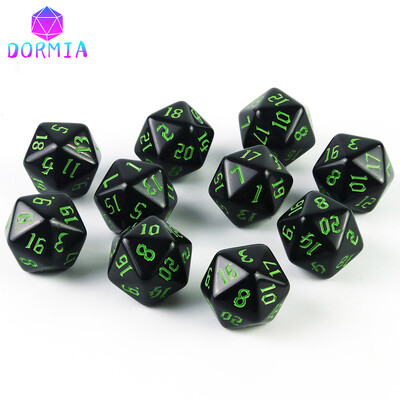 20-stranné kocky na kocky pre DND, netoxický materiál, fantasy hviezdny efekt, úžasné retro štýly písma pre RPG hry DND, príslušenstvo