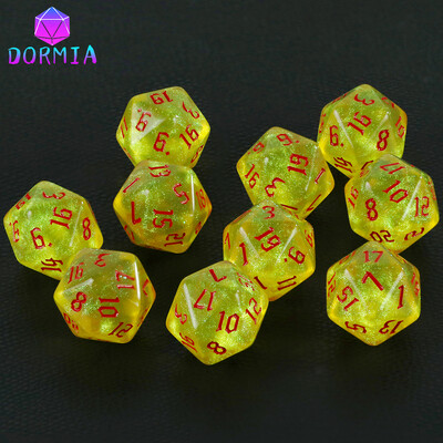 20-stranné kocky na kocky pre DND, netoxický materiál, fantasy hviezdny efekt, úžasné retro štýly písma pre RPG hry DND, príslušenstvo