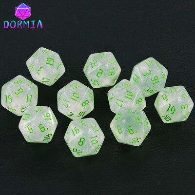 20-stranné kocky na kocky pre DND, netoxický materiál, fantasy hviezdny efekt, úžasné retro štýly písma pre RPG hry DND, príslušenstvo