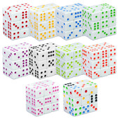 Šešių pusių žaidimo kauliukų rinkinys – kvadratinis kampas 16 mm D6 su standartiniais taškais kauliukais stalo žaidimams ir matematikos mokymui