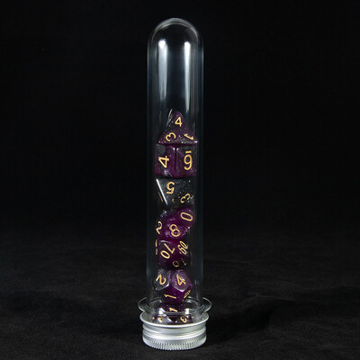 Sada polyedrických kociek DND, vesmírna galaxia, trblietavé kocky s tubičkou, pre herný stolový stôl D&D, príslušenstvo pre hranie hier