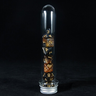 Sada polyedrických kociek DND, vesmírna galaxia, trblietavé kocky s tubičkou, pre herný stolový stôl D&D, príslušenstvo pre hranie hier