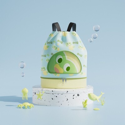 Pārnēsājami jauki dzīvnieki, aukliņas peldsomas, sausā un slapjā atdalīšanas ūdensnecaurlaidīgas pludmales mugursomas uzglabāšanas somas Bērnu peldsomas