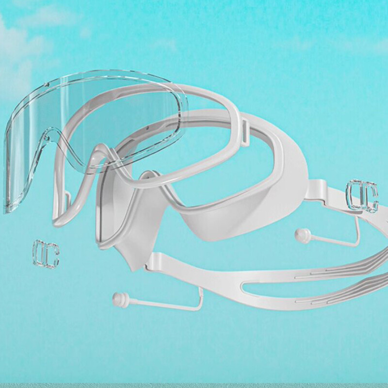 Modne naočale za plivanje velikog okvira za odrasle, djecu Visokokvalitetne naočale za plivanje protiv zamagljivanja Vodootporne HD naočale za plivanje Oprema za plivanje