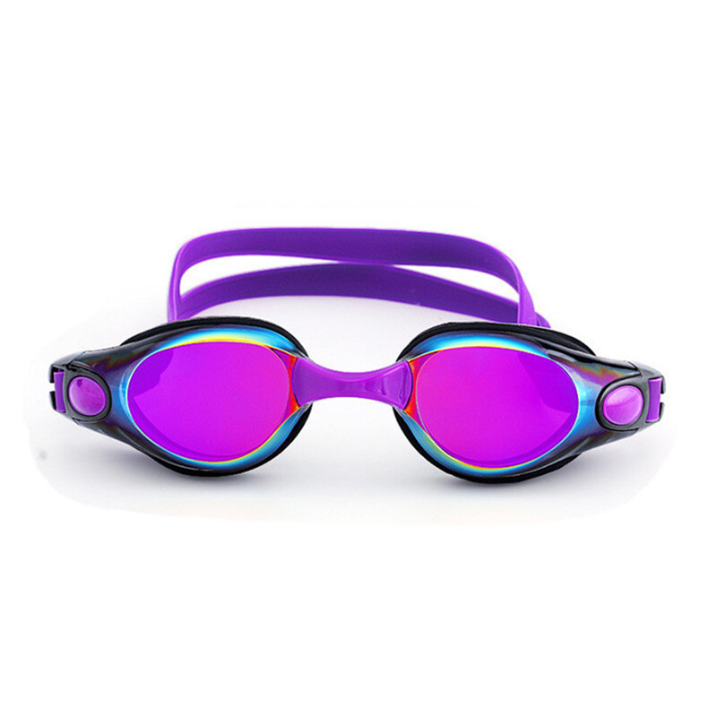 Plaukimo akiniai vyrams Moterims nuo rūko UV Receptiniai vandeniui atsparūs silikoniniai reguliuojami baseino akiniai suaugusiems vaikams nardymo akiniai