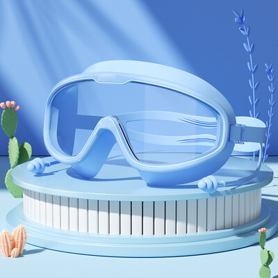 Naočale za plivanje Vodootporne protiv magljenja HD prozirni čepići za uši Dječje naočale za plivanje Veliki okvir Naočale za bazen Dodaci za plivanje