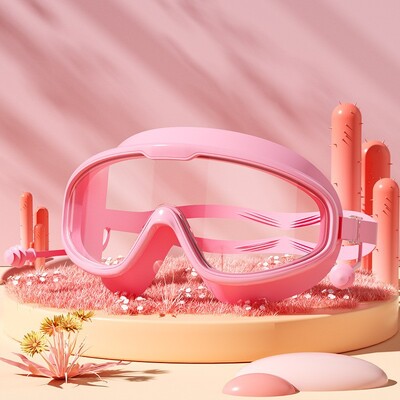 Naočale za plivanje Vodootporne protiv magljenja HD prozirni čepići za uši Dječje naočale za plivanje Veliki okvir Naočale za bazen Dodaci za plivanje