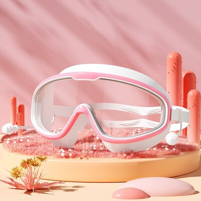 Naočale za plivanje Vodootporne protiv magljenja HD prozirni čepići za uši Dječje naočale za plivanje Veliki okvir Naočale za bazen Dodaci za plivanje