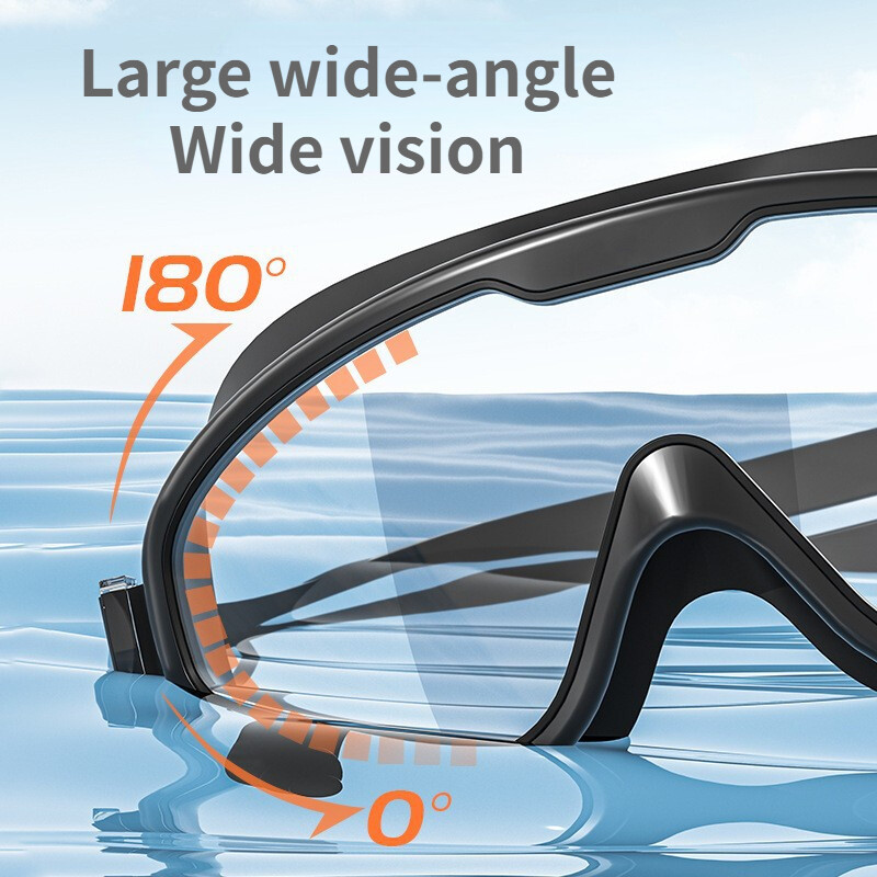 Naočale za plivanje Vodootporne protiv magljenja HD prozirni čepići za uši Dječje naočale za plivanje Veliki okvir Naočale za bazen Dodaci za plivanje