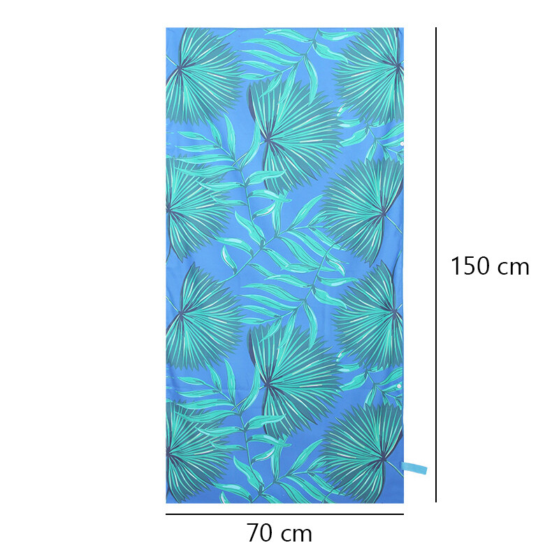 Dvostrani baršunasti ručnik za plažu, podebljani, brzosušeći, vodoupijajući tiskani ručnik za kupanje, šal za zaštitu od sunca