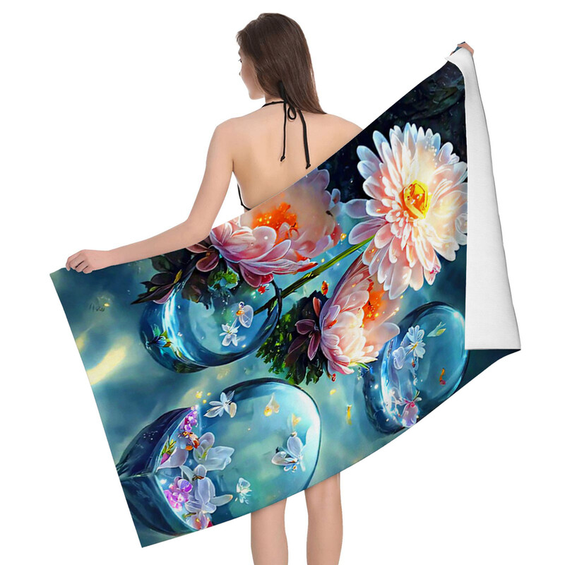 Mājas vannas dvieļi ķermeņa dvieļi vannas istabas ātri žūstošs mikrošķiedras pludmales dvielis vīriešiem un sievietēm liels sporta dvielis