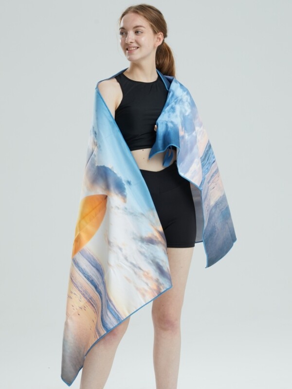 Veliki ručnici za plažu Ručnici za plažu od mikrovlakana Brzo sušeći ručnik Ručnici za plažu od pijeska Oblak Ručnik za plažu za odrasle Ručnik za bazen za putne plivače（S4）