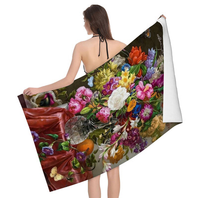 Mājas vannas dvieļi ķermeņa dvieļi Natural Animal Style vannas ātri žūstošs mikrošķiedras pludmales dvielis vīrietis sievietēm liels sporta dvielis