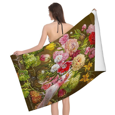 Mājas vannas dvieļi ķermeņa dvieļi Natural Animal Style vannas ātri žūstošs mikrošķiedras pludmales dvielis vīrietis sievietēm liels sporta dvielis