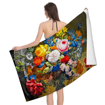 Mājas vannas dvieļi ķermeņa dvieļi Natural Animal Style vannas ātri žūstošs mikrošķiedras pludmales dvielis vīrietis sievietēm liels sporta dvielis