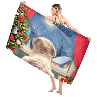 Πετσέτες μπάνιου σπιτιού για το σώμα Πετσέτες χριστουγεννιάτικου μπάνιου γρήγορο στέγνωμα μικροϊνών πετσέτα θαλάσσης ανδρική και γυναικεία μεγάλη αθλητική πετσέτα