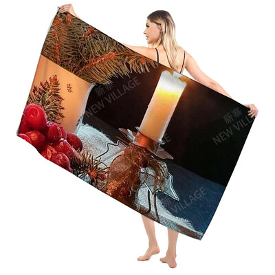 Πετσέτες μπάνιου σπιτιού για το σώμα Πετσέτες χριστουγεννιάτικου μπάνιου γρήγορο στέγνωμα μικροϊνών πετσέτα θαλάσσης ανδρική και γυναικεία μεγάλη αθλητική πετσέτα