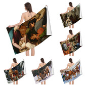 Kućni ručnici za kupanje za tijelo Peškiri Krajolici Životinje Kupaonica brzo sušeći Ručnik za plažu od mikrovlakana Muškarci Žene Veliki sportski ručnik